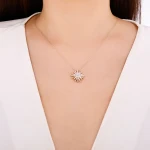 0,44 Karat Sonnen-Diamantkette 0,44 Karat Sonnen-Diamantkette