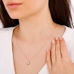 0,13 Karat Sonnen-Diamantkette