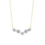Blumen-Design-Diamantkette