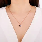 Saphir Stern-Diamantkette Saphir Stern-Diamantkette