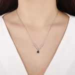 Saphir-Diamant Miracle-Kette (0,65 Karat optische Wirkung)