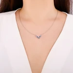 0,67 Karat Saphir-Diamantkette 0,67 Karat Saphir-Diamantkette