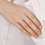 0,30 Karat Halbmemory-Diamantring