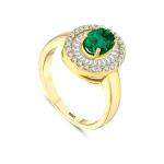 1,28 Karat Smaragd Diamant Ring 1,28 Karat Smaragd Diamant Ring