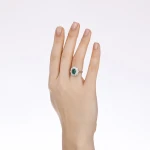 2,67 Karat Oval Smaragd-Diamantring 2,67 Karat Oval Smaragd-Diamantring