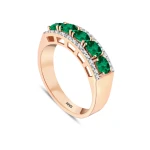 0,96 Karat Smaragd-Diamantring 0,96 Karat Smaragd-Diamantring