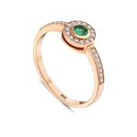 0,37 Karat Smaragd-Diamantring 0,37 Karat Smaragd-Diamantring
