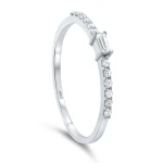 Baguette-Solitär-Diamantring Baguette-Solitär-Diamantring