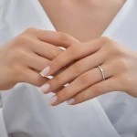 Baguette-Solitär-Diamantring Baguette-Solitär-Diamantring