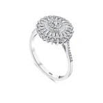 0,39 Karat Baguette-Diamantring 0,39 Karat Baguette-Diamantring