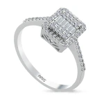 0,32 Karat Baguette-Diamantring 0,32 Karat Baguette-Diamantring