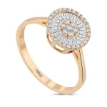 0,45 Karat Baguette-Diamantring 0,45 Karat Baguette-Diamantring
