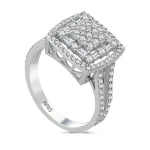 1,01 Karat Baguette-Diamantring