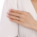 0,35 Karat Baguette-Diamantring 0,35 Karat Baguette-Diamantring