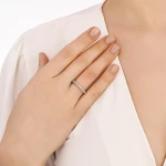0,44 Karat Halbmemory-Diamantring 0,44 Karat Halbmemory-Diamantring