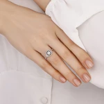 0,47 Karat Baguette-Diamantring