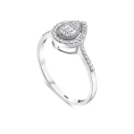 0,23 Karat Baguette-Diamantring 0,23 Karat Baguette-Diamantring