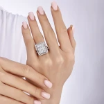 1,72 Karat Baguette-Diamantring 1,72 Karat Baguette-Diamantring