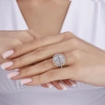 1,29 Karat Baguette-Diamantring