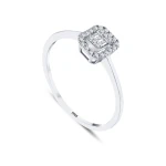 0.14 Karat Baguette-Diamantring 0.14 Karat Baguette-Diamantring