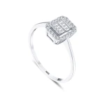 0,20 Karat Baguette-Diamantring 0,20 Karat Baguette-Diamantring