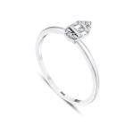 0,11 Karat Baguette-Diamantring 0,11 Karat Baguette-Diamantring