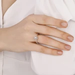0,64 Karat Baguette-Diamantring 0,64 Karat Baguette-Diamantring