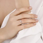 0,35 Karat Ovalschliff Solitär-Diamantring 0,35 Karat Ovalschliff Solitär-Diamantring