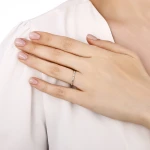 0,11 Karat Halbmemory-Diamantring 0,11 Karat Halbmemory-Diamantring