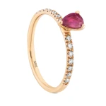 Tropfen-Rubin-Ring Tropfen-Rubin-Ring