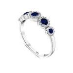 0,67 Karat Saphir-Diamantring