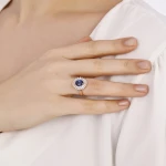 Fancy Colour Saphir-Diamantring