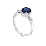 1,70 Karat Saphir-Diamantring