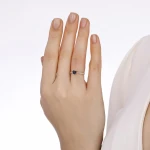 Herzschliff Saphir-Diamantring Herzschliff Saphir-Diamantring