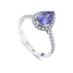 1,32 Karat Tansanit-Diamantring 1,32 Karat Tansanit-Diamantring