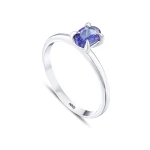 0,54 Karat Ovaler Tansanit-Ring 0,54 Karat Ovaler Tansanit-Ring