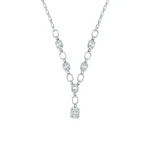 2,20 Karat Diamant Baguette Halskette