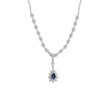 Diamant Saphir Collier