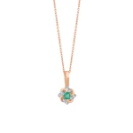 Diamant Smaragd Halskette