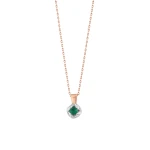 Smaragd Diamant Halskette