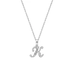 Diamant K Buchstaben Halskette Diamant K Buchstaben Halskette