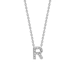 Diamant R Buchstaben Halskette Diamant R Buchstaben Halskette