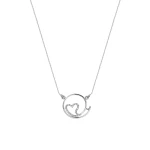 Diamant Lava Herz Kette