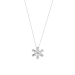 Diamant Schneeflocken Kette
