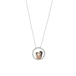 Diamant Mutter-Kind Kette mit Diamant Diamant Mutter-Kind Kette mit Diamant