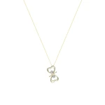 Diamant Herz Goldkette