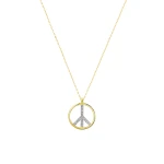 Diamant Friedenssymbol Halskette (Peace) Diamant Friedenssymbol Halskette (Peace)