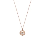 Diamant Goldkette mit Solarplexus-Chakra (Manipura)