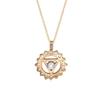 Diamant Symbolkette mit Halschakra (Vishuddha) Diamant Symbolkette mit Halschakra (Vishuddha)