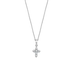 Diamant Kreuz Halskette